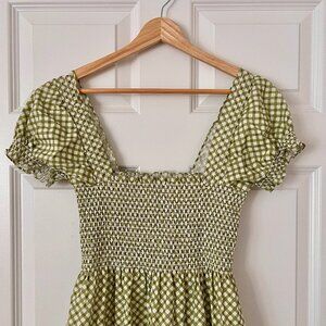 Gingham Maxi Dress